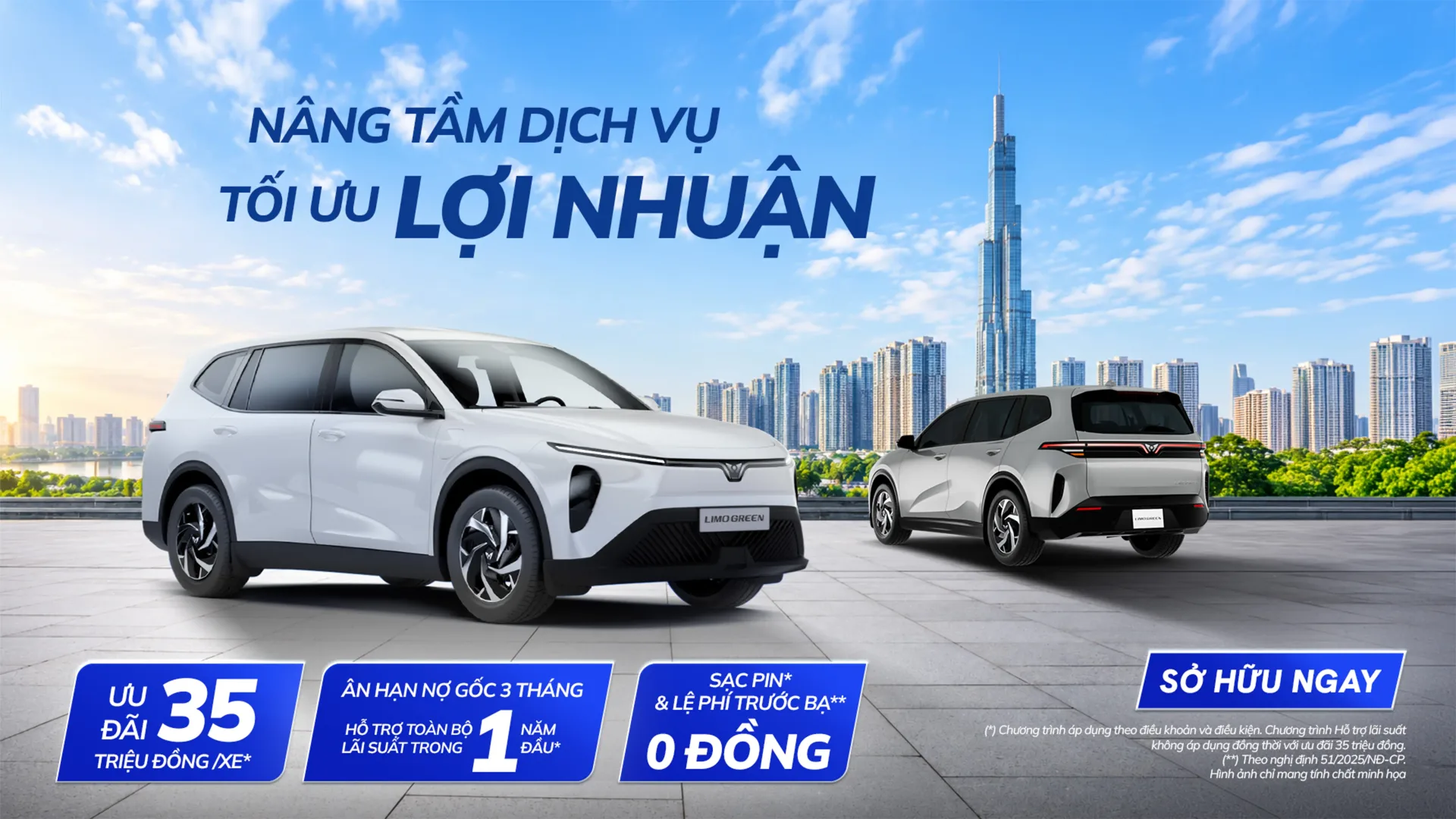 Banner VinFast Limo Green: MPV 7 Chỗ Tối Ưu Cho Gia Đình & Dịch Vụ